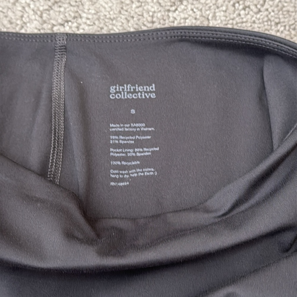 Girlfriend Collective Moon Skirt | Built-in Shorts & Pockets | Size Small | Gray - Picture 5 of 7